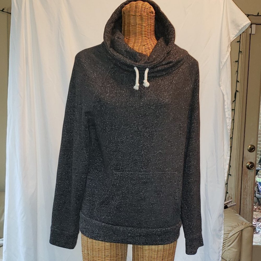 Ladies g:21 Drawstring Cowlneck Sweatshirt in Charcoal - L